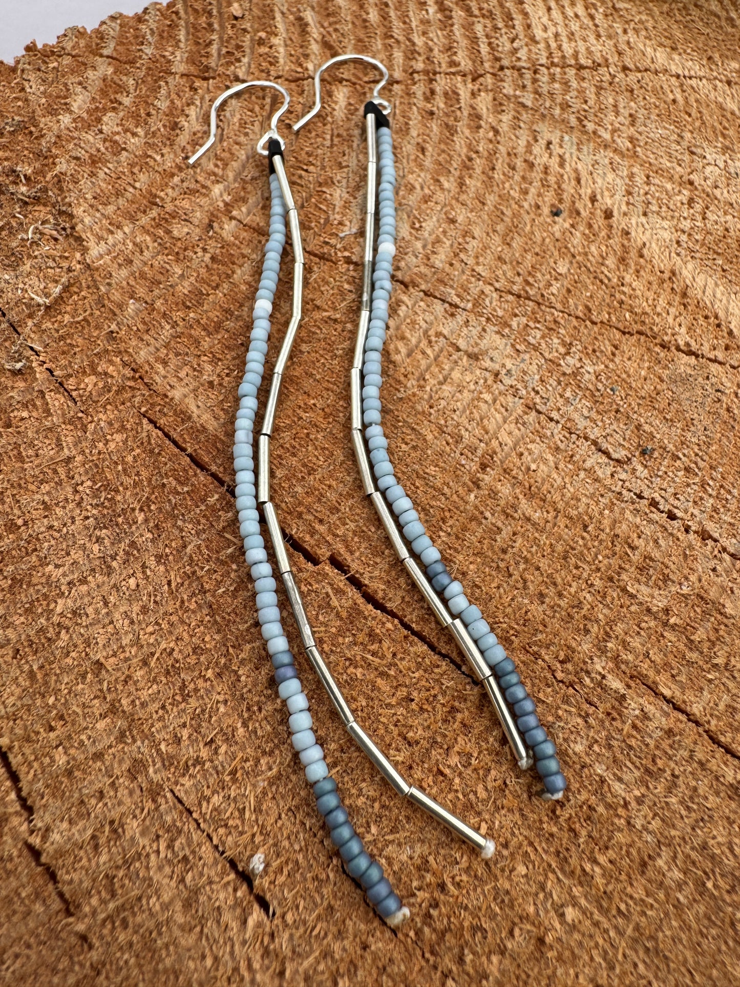 Double Strand Beaded Earrings