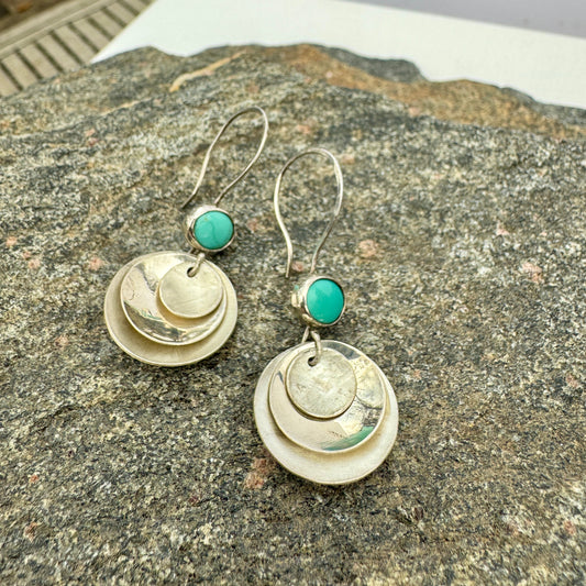 Turquoise Stacked Earring