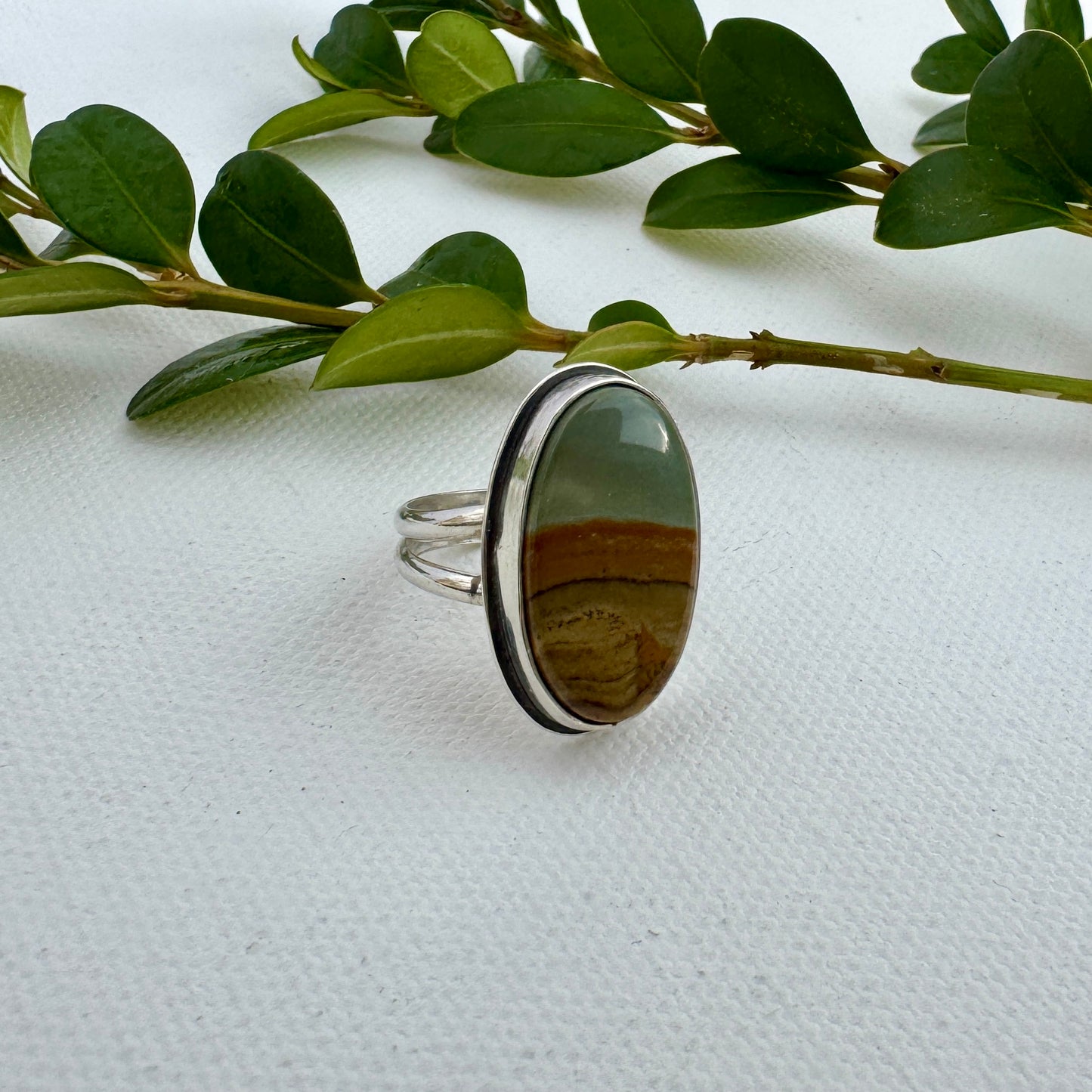 Wild Horse Picture Jasper Ring