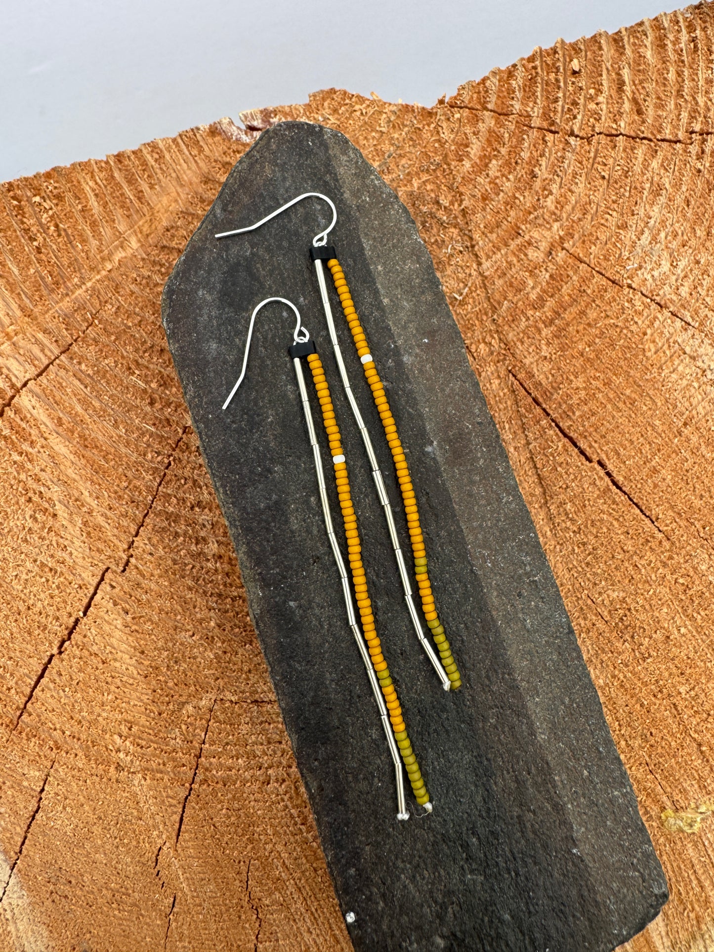 Double Strand Beaded Earrings