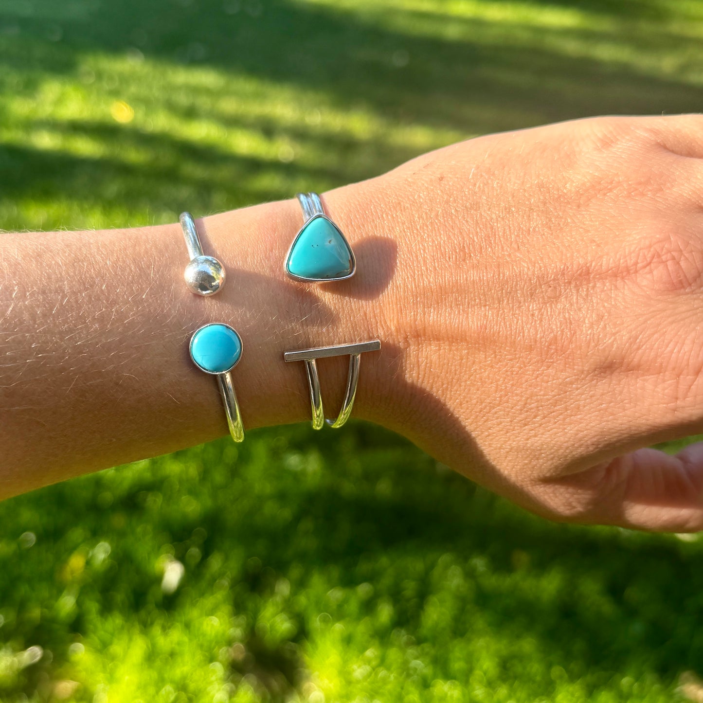 Kingman Turquoise Open Cuff