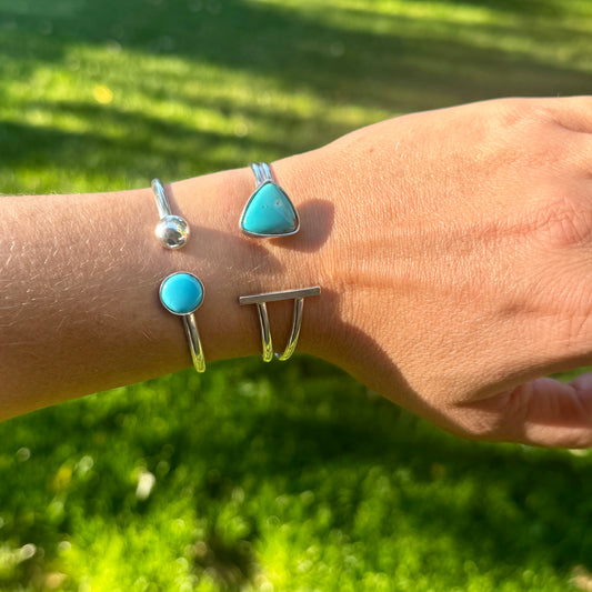 Kingman Turquoise Open Cuff