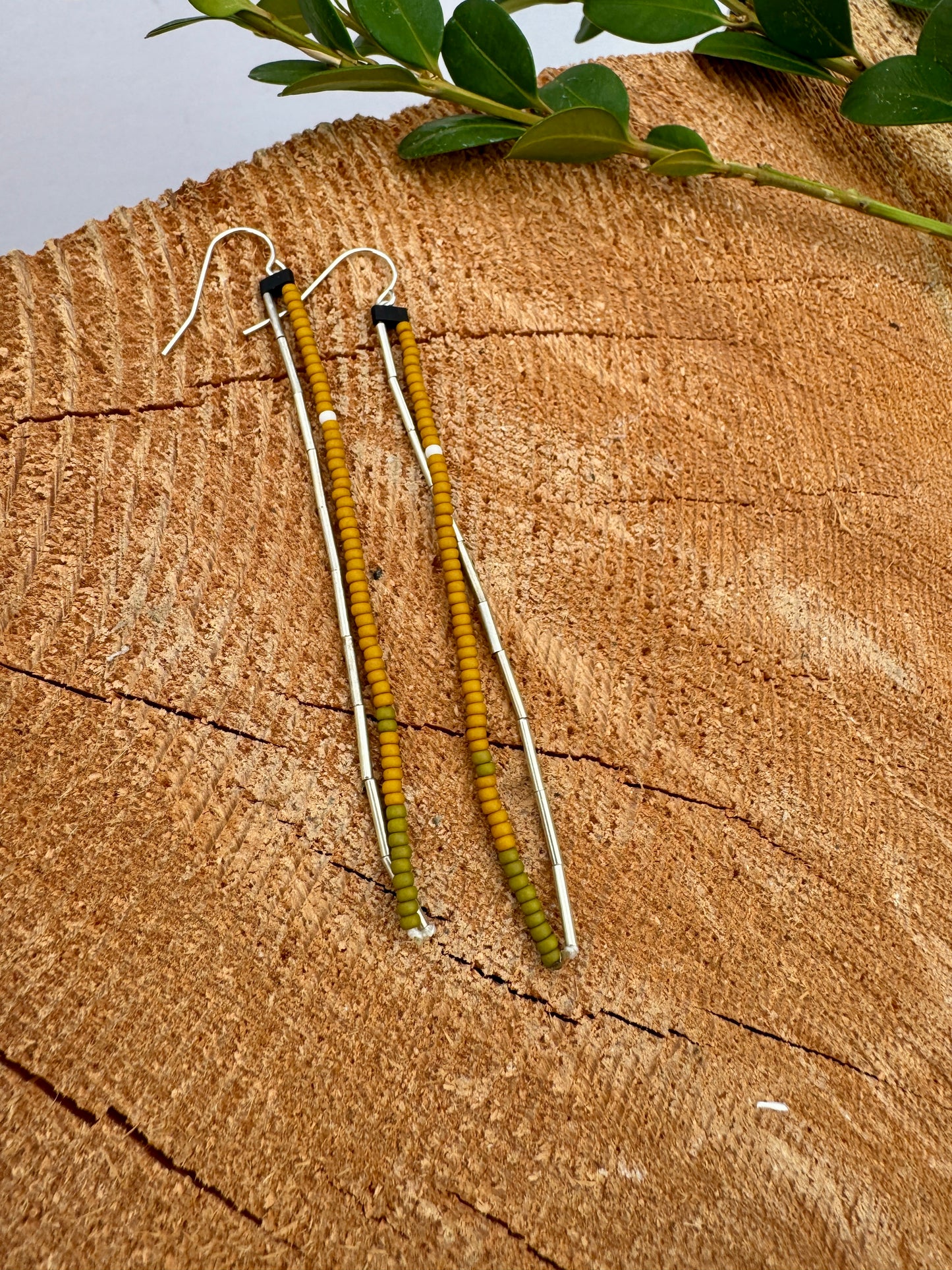 Double Strand Beaded Earrings