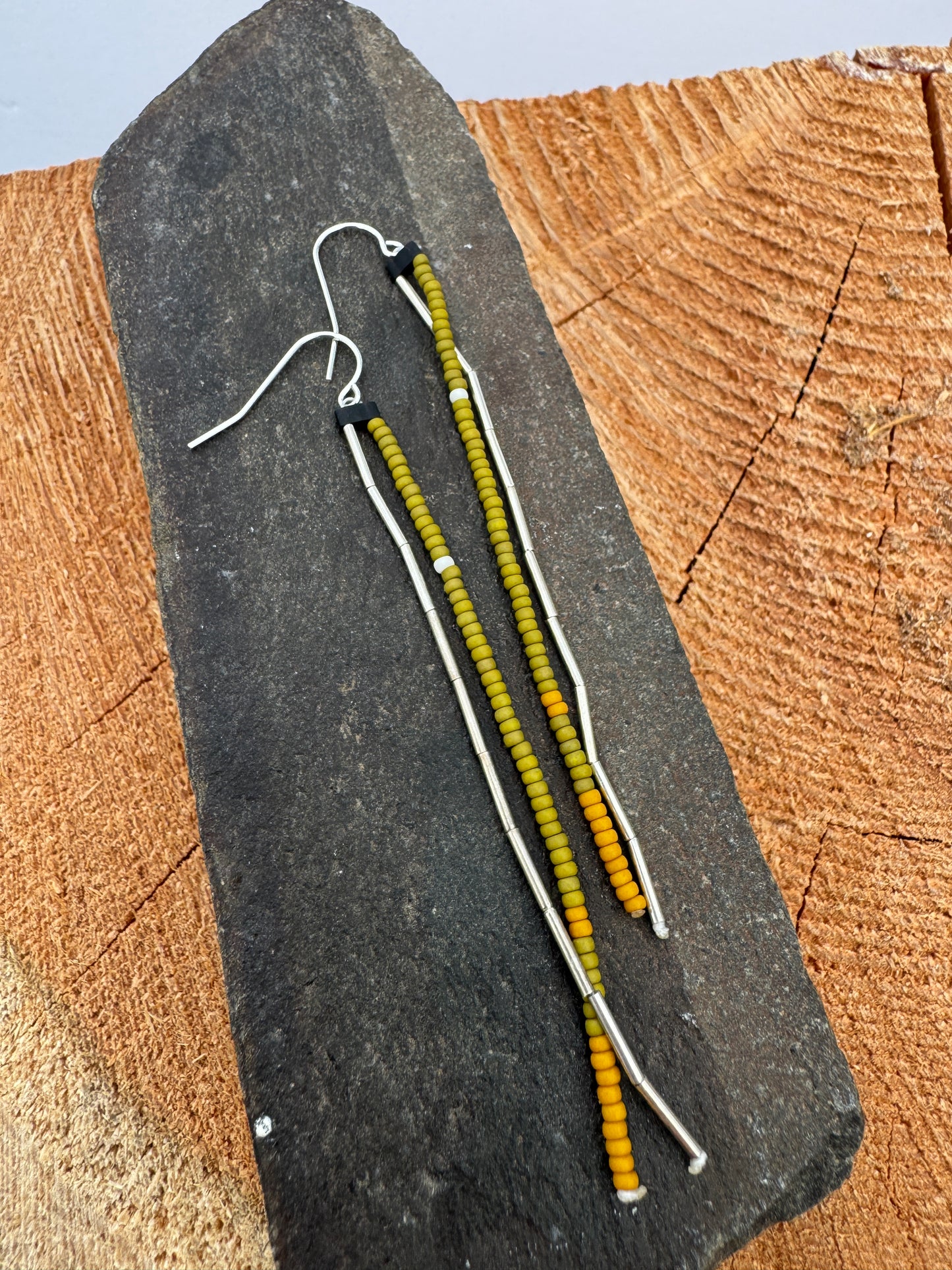 Double Strand Beaded Earrings