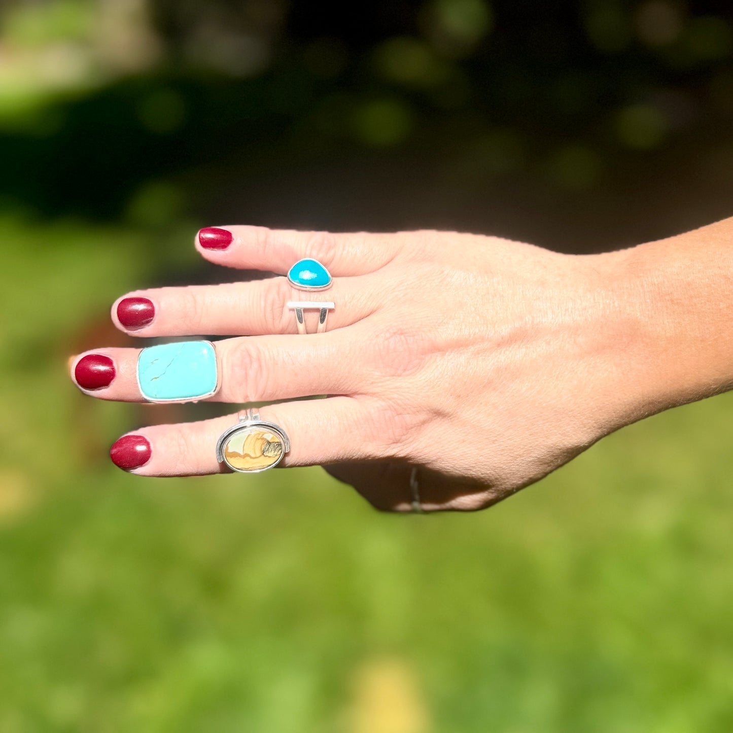 Wild Horse Picture Jasper Ring