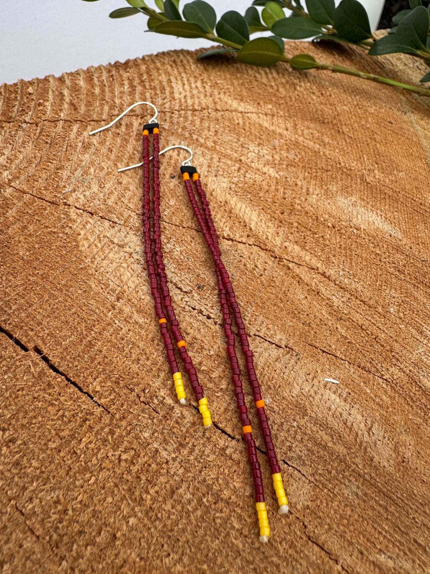 Double Strand Beaded Earrings