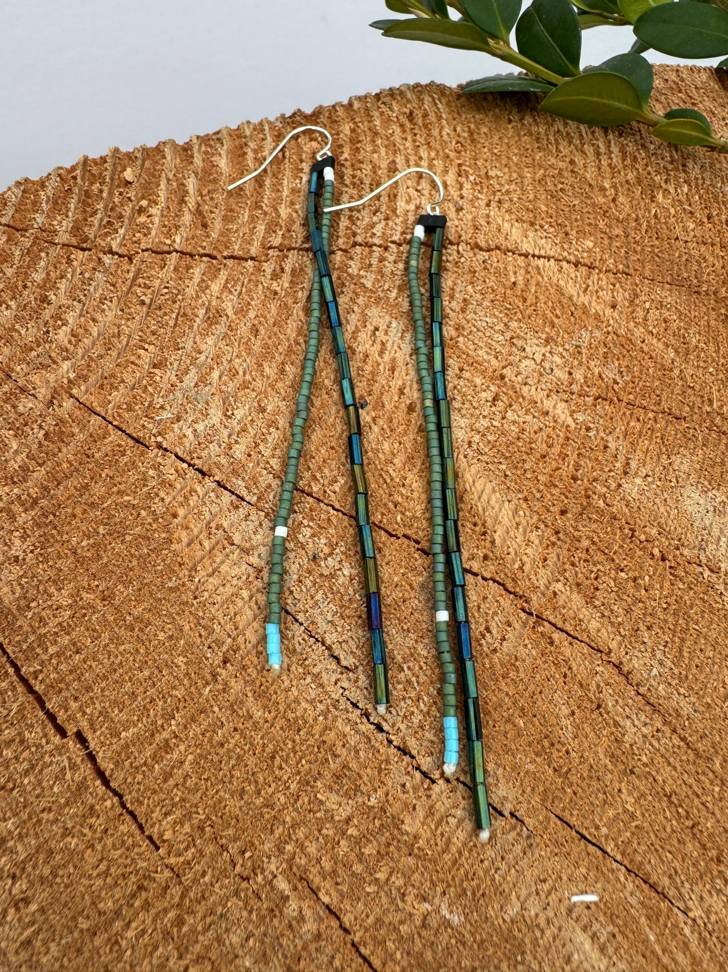 Double Strand Beaded Earrings