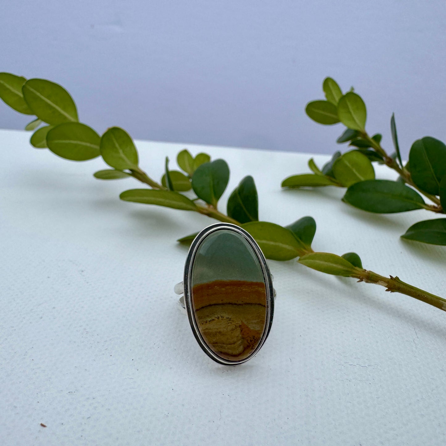 Wild Horse Picture Jasper Ring
