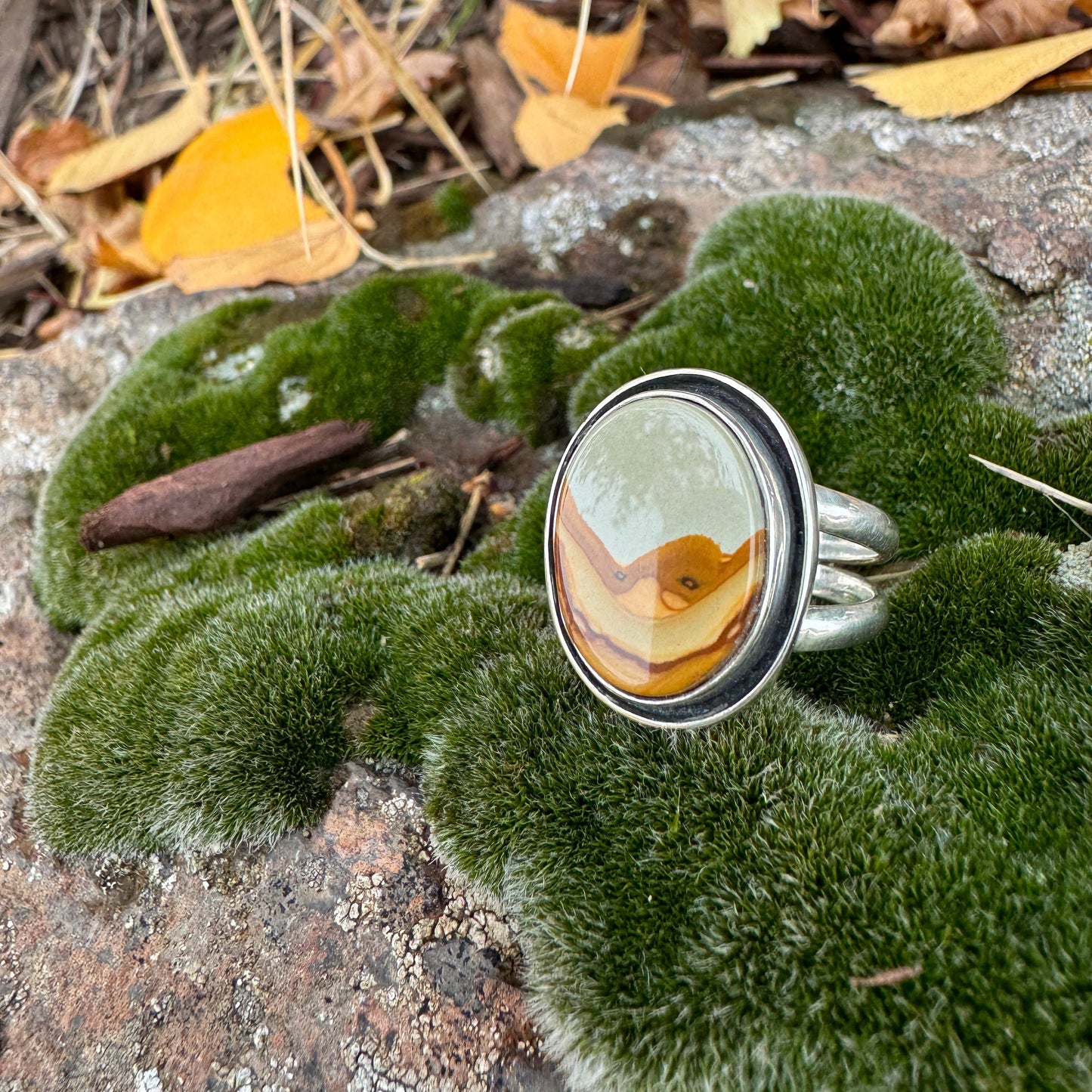 Owyhee Picture Jasper Ring